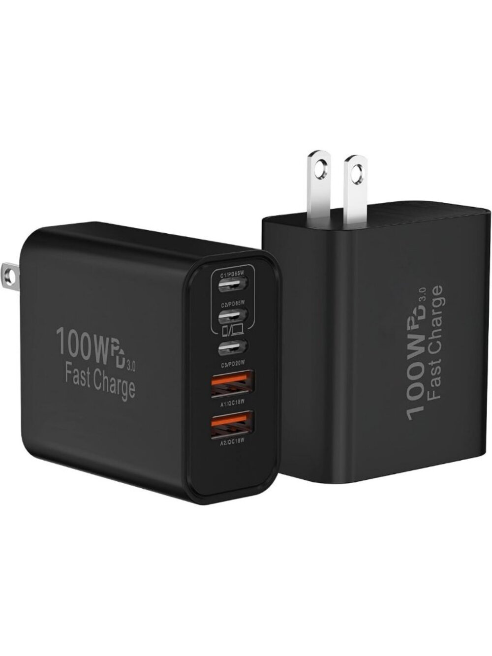 100W USB C Fast Charger Block - Super Speed Wall Plug Adapter for Quick Charging